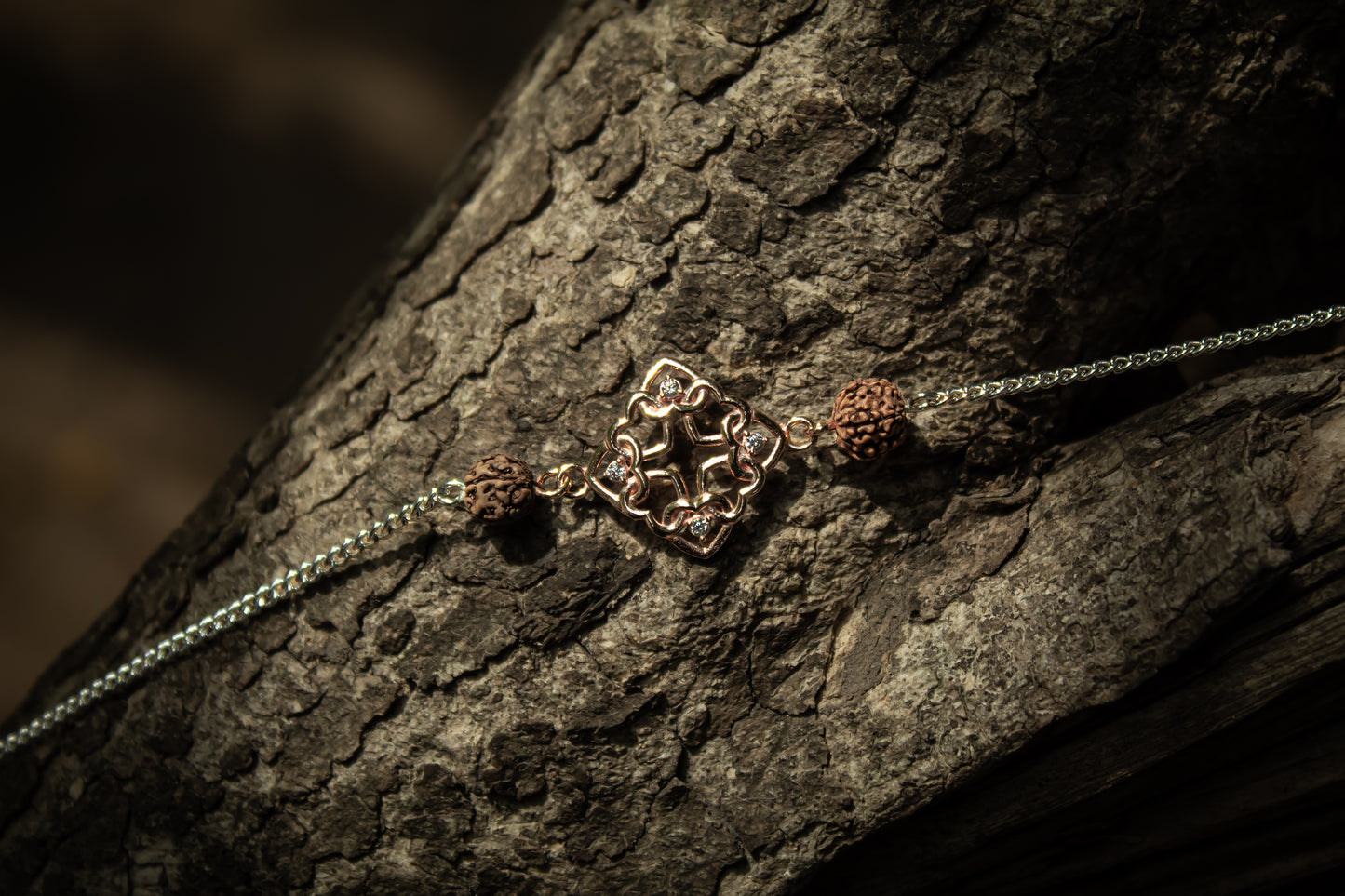 925 Sterling Silver Rakhi Interconnected Hearts Rakhi