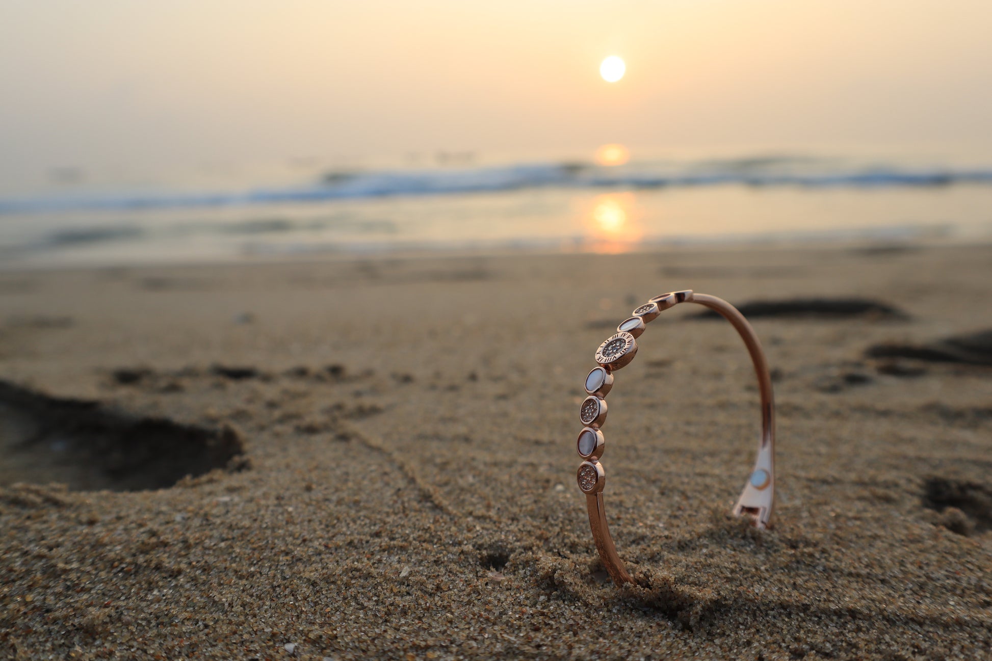 Rose Gold MOP Cuff Bracelet - Zubee Silver