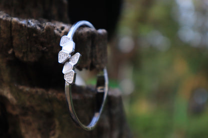 925 Sterling Silver MOP Cuff Bracelet - Zubee Silver