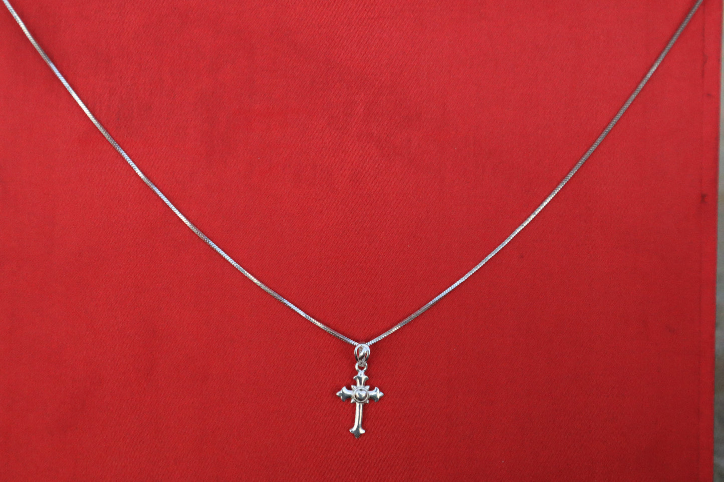 925 Silver Holy Cross Pendant with Chain