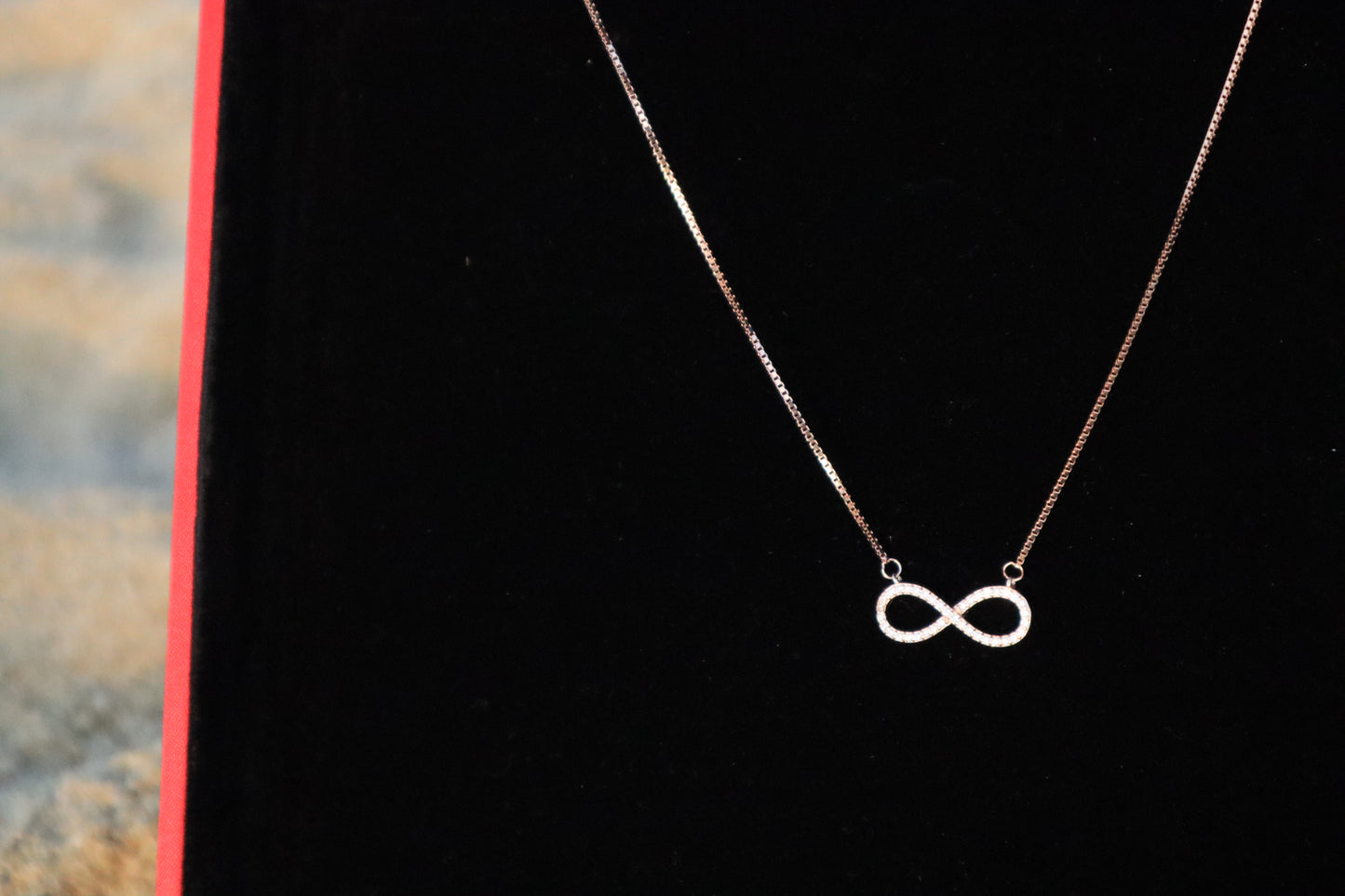Rose Gold Infinity Chain - Zubee Silver
