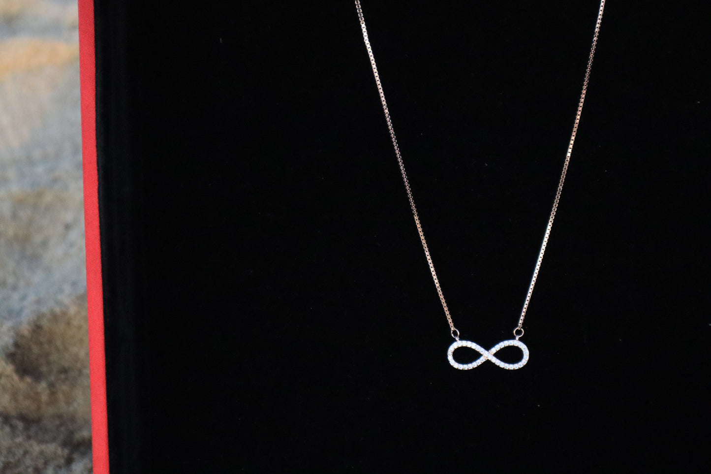 Rose Gold Infinity Chain - Zubee Silver