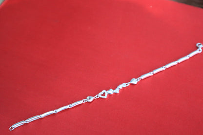 Silver Heart Bracelet - Zubee Silver