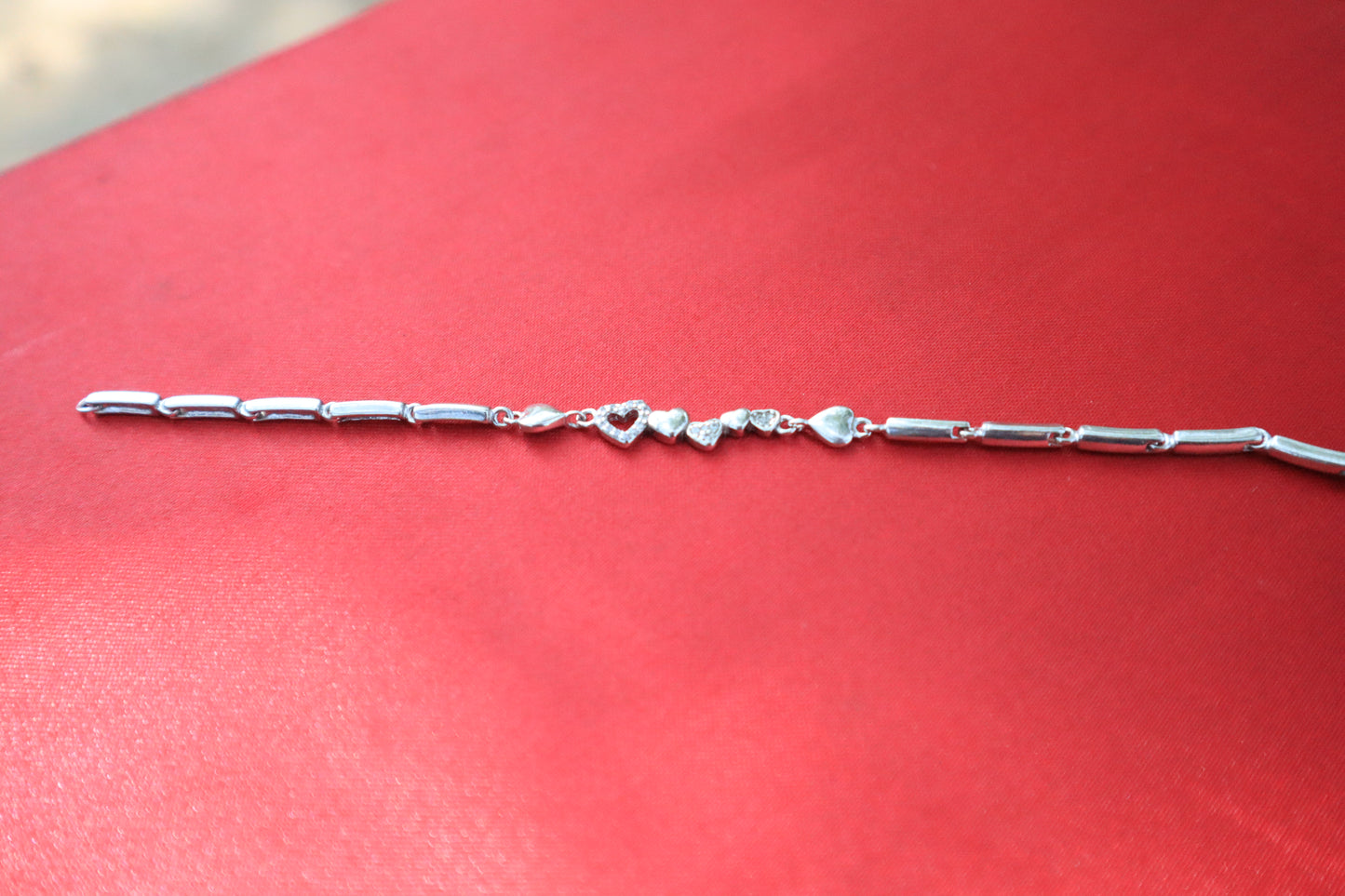 925 Sterling Silver Heart Bracelet