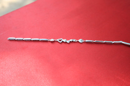 925 Sterling Silver Heart Bracelet