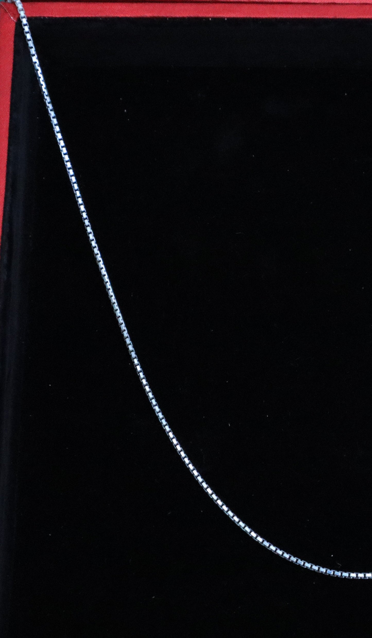 Sterling Silver Hollow Cubes Chain