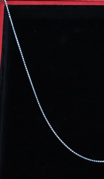 Sterling Silver Hollow Cubes Chain