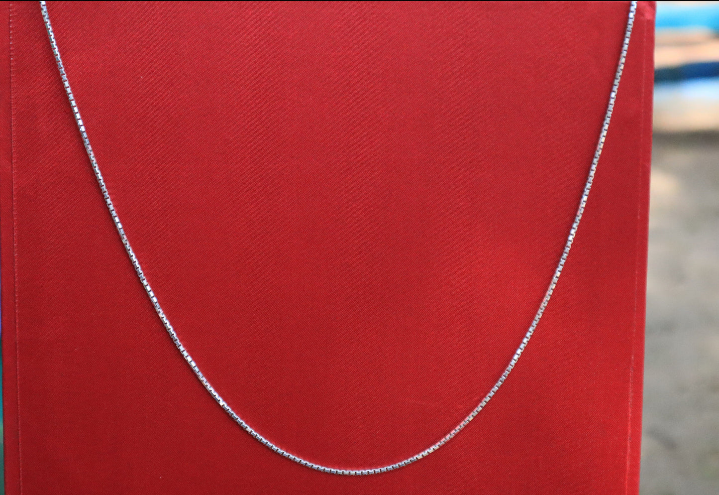 Sterling Silver Hollow Cubes Chain - Zubee Silver