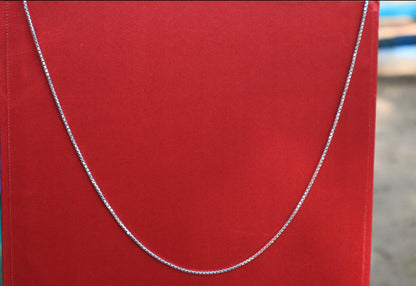 Sterling Silver Hollow Cubes Chain - Zubee Silver