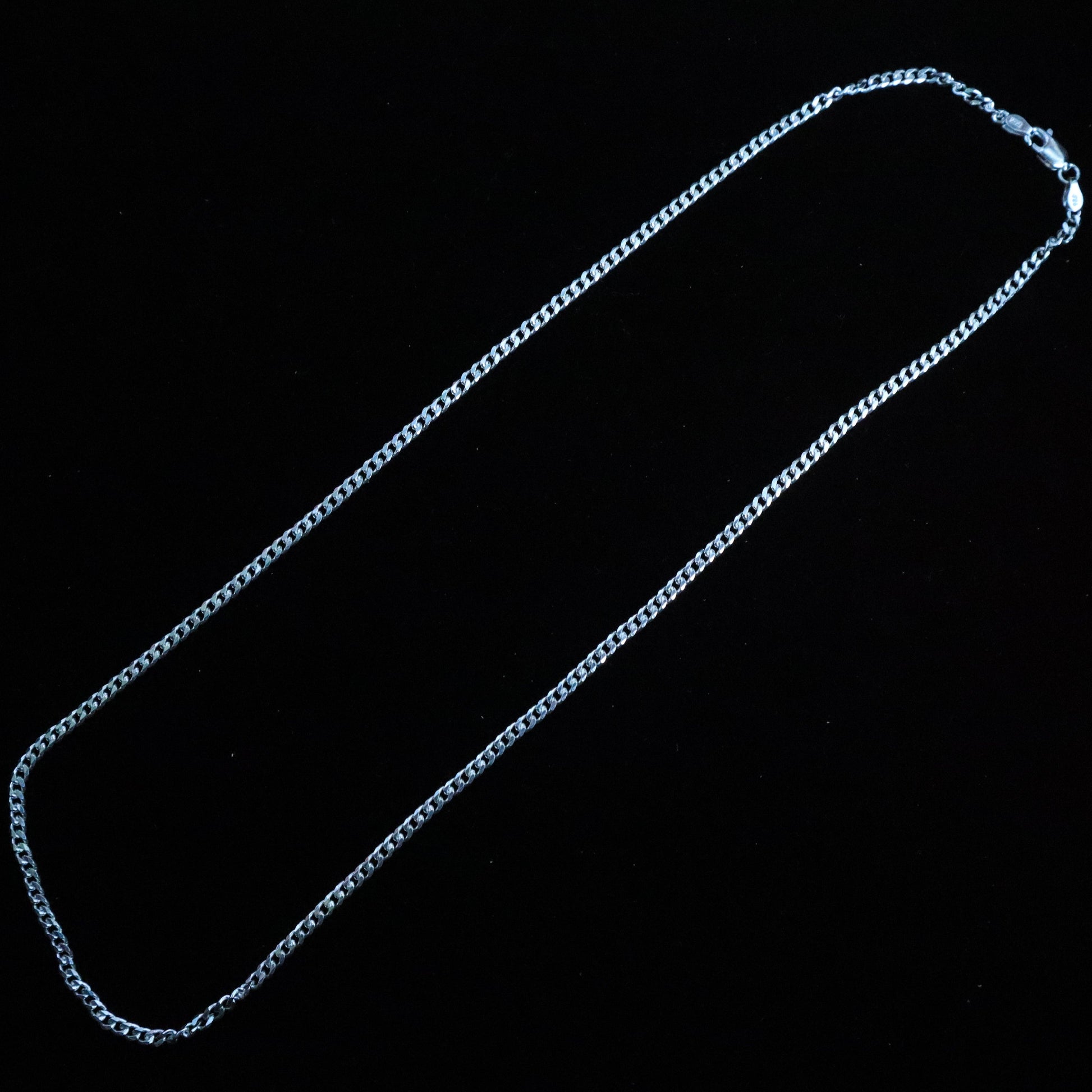 Sterling Silver Curb Chain for Men