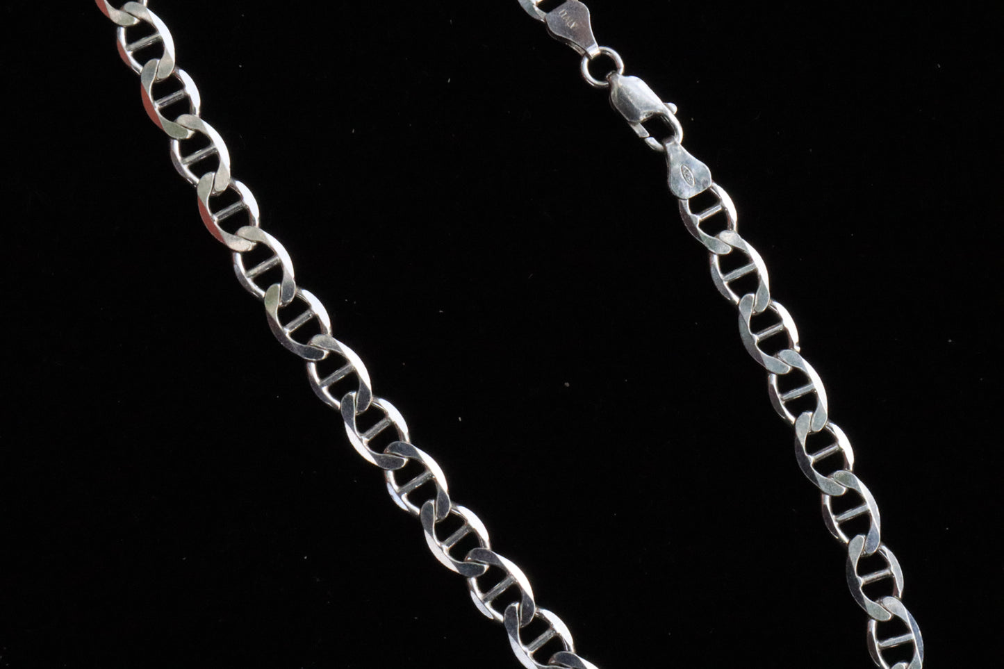 Elegant Silver Curb Chain for Men