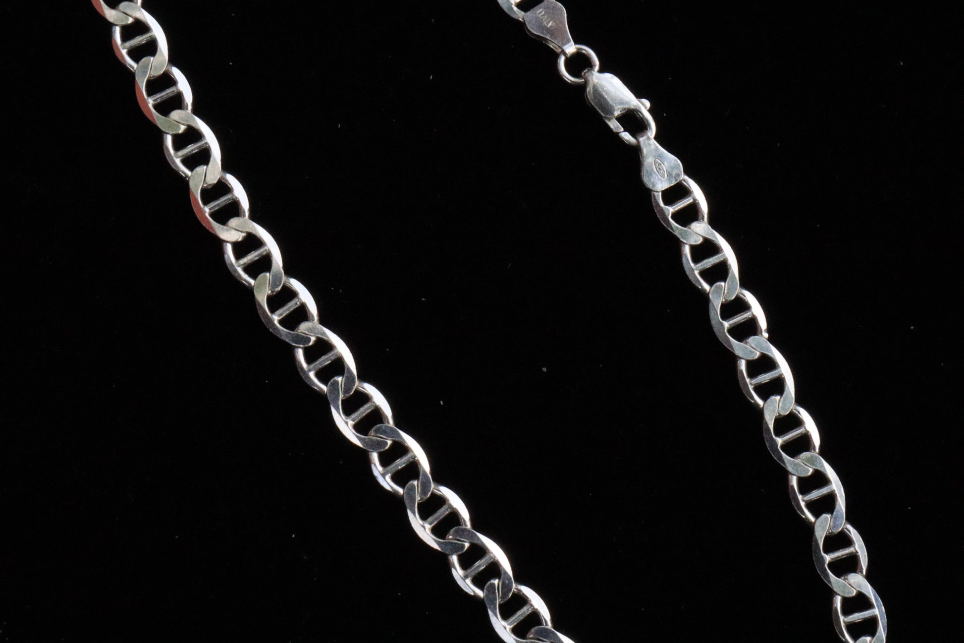 Elegant Silver Curb Chain for Men