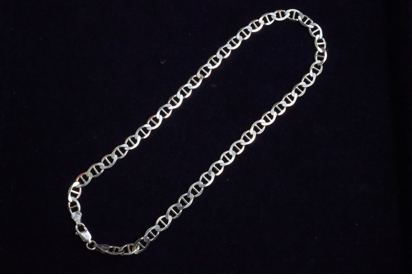 Sterling Silver Connected Curbs Chain for Men - Timeless Elegance