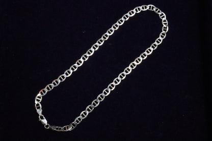 Sterling Silver Connected Curbs Chain for Men - Timeless Elegance
