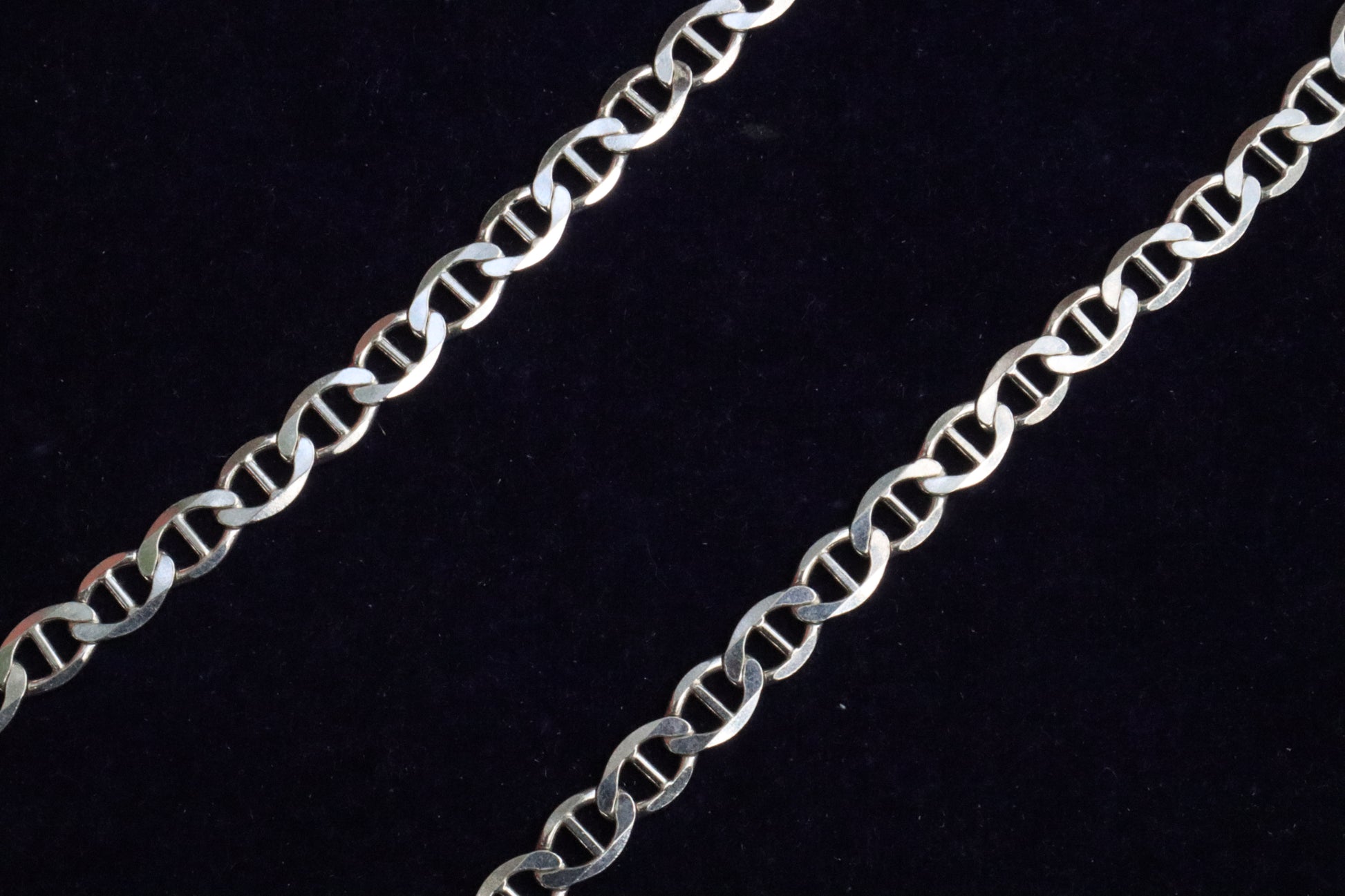 Silver Connected Curbs Chain fro Men - Zubee Silver