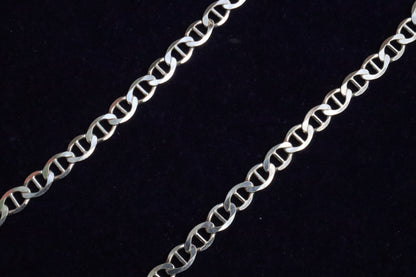 Silver Connected Curbs Chain fro Men - Zubee Silver