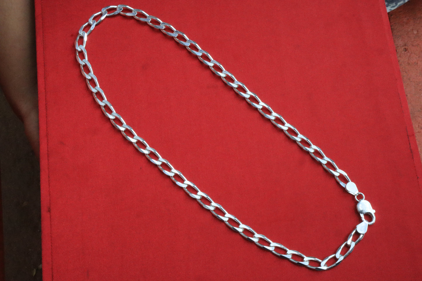 Sterling Silver Gap Curb Chain for Men - Zubee Silver