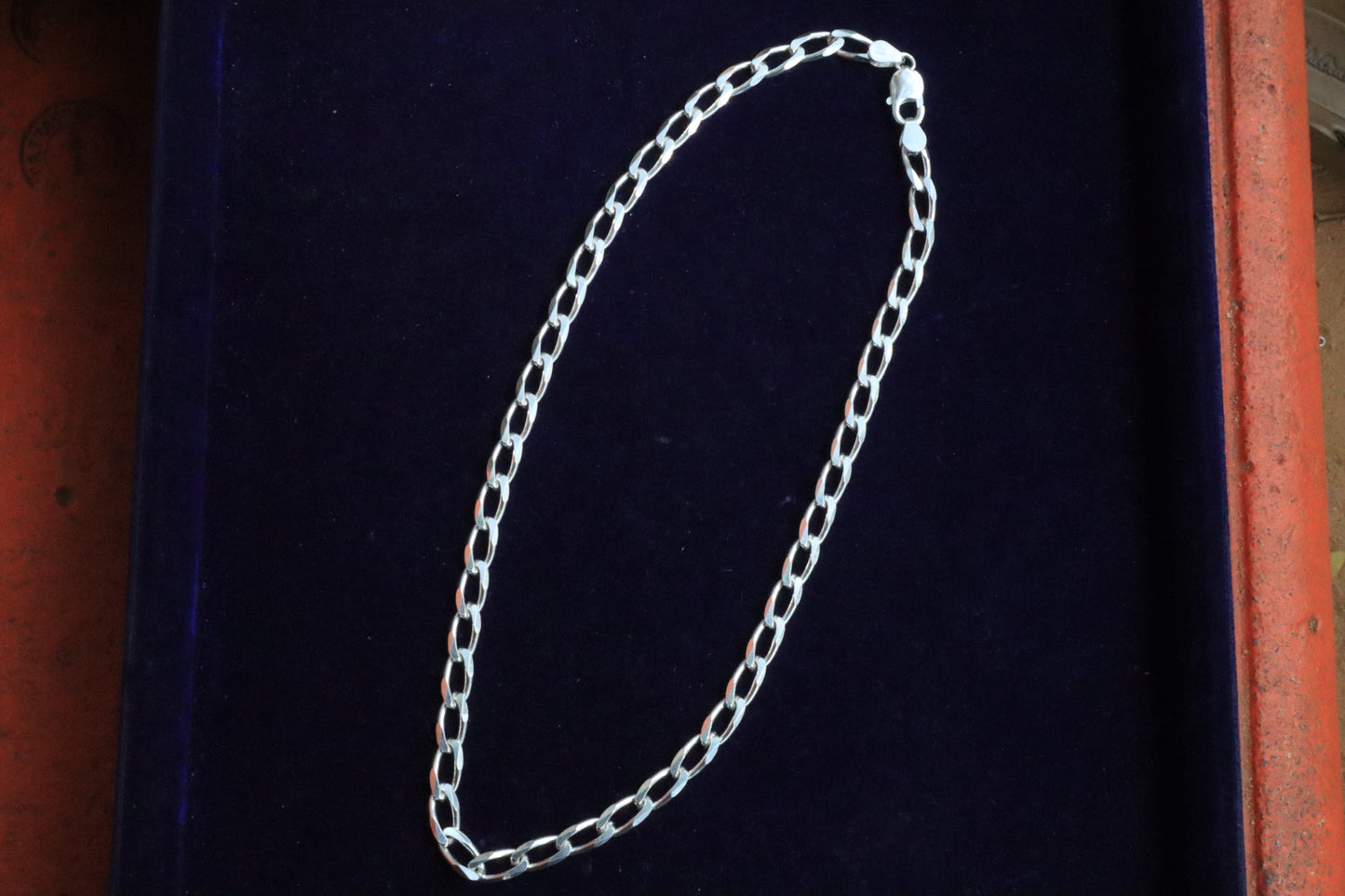 Gap Curb Silver Chain for Boys - Zubee Silver