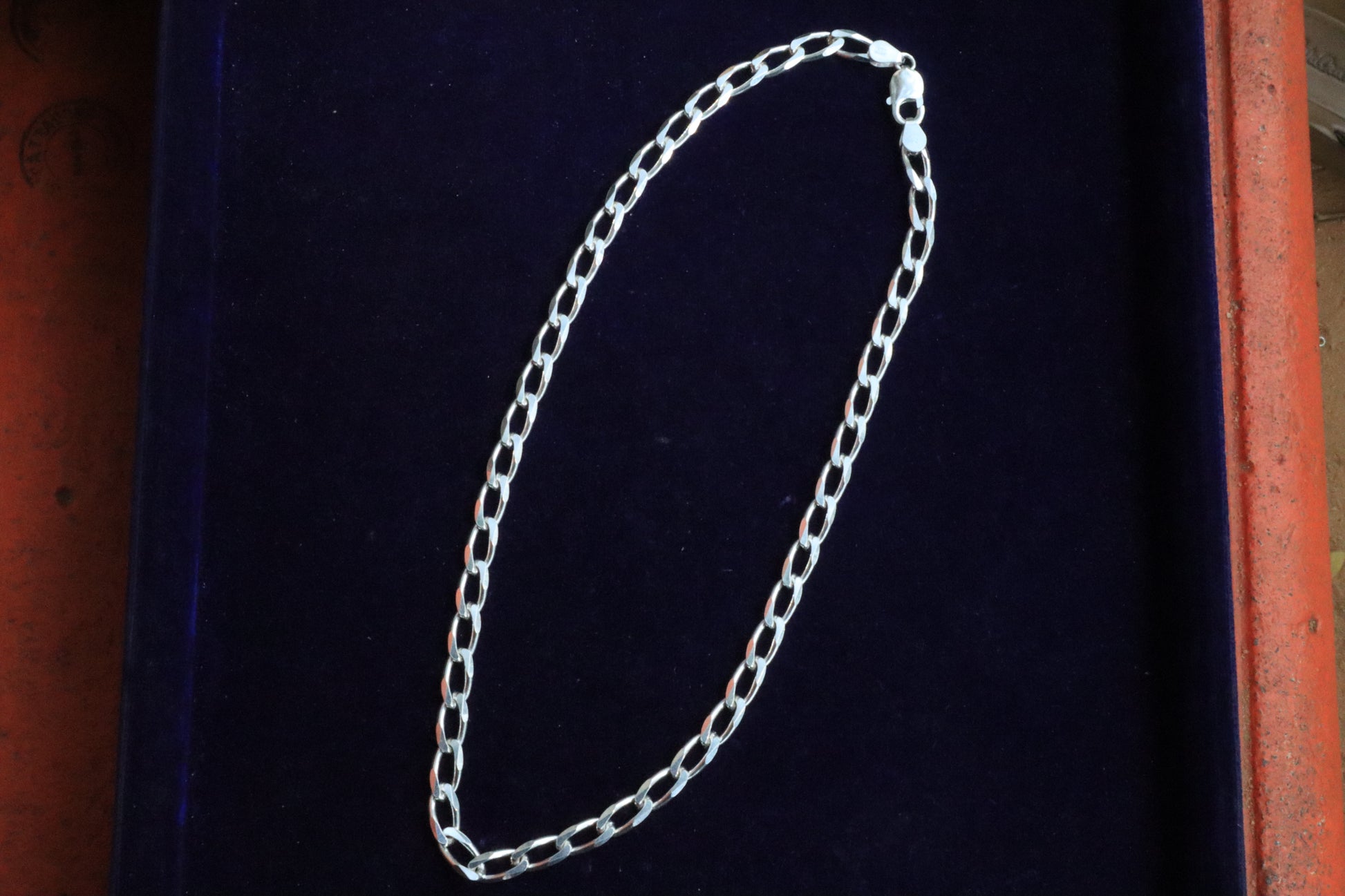 Gap Curb Silver Chain for Boys - Zubee Silver