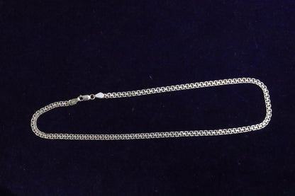 925 Sterling Silver Flat Chain - Zubee Silver