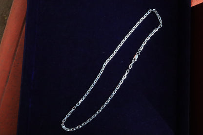 Stylish Co ovals Chain for Men - Zubee Silver