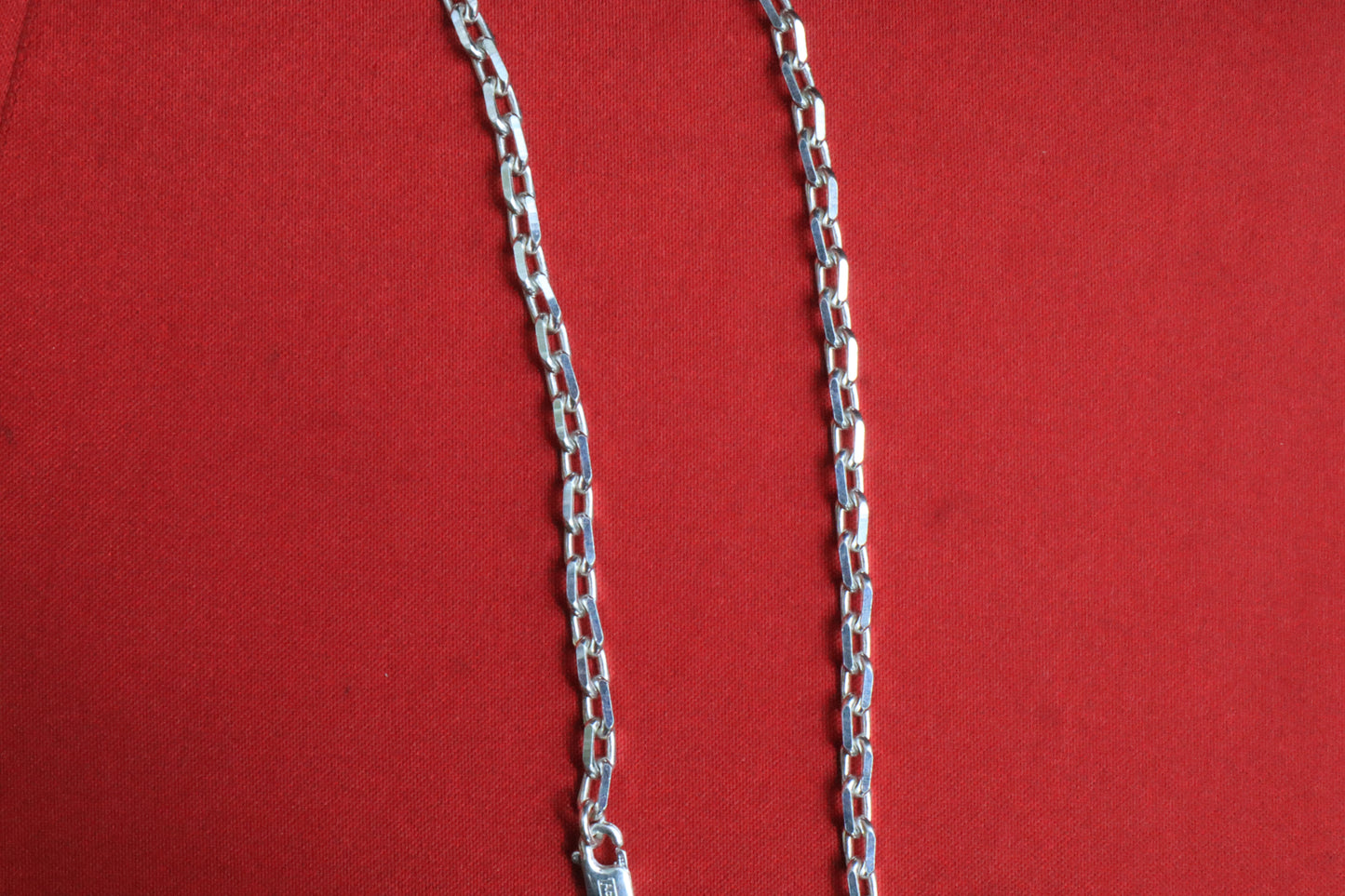 Silver Co ovals Chain for Men - Zubee Silver