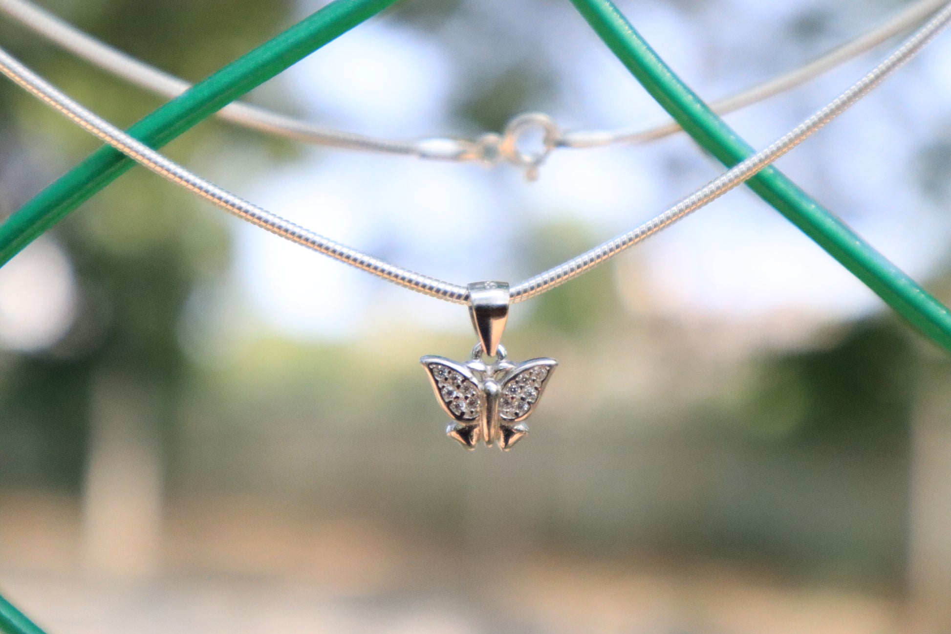 Sterling Silver Butterfly Chain -Zubee Silver