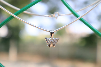 Sterling Silver Butterfly Chain -Zubee Silver