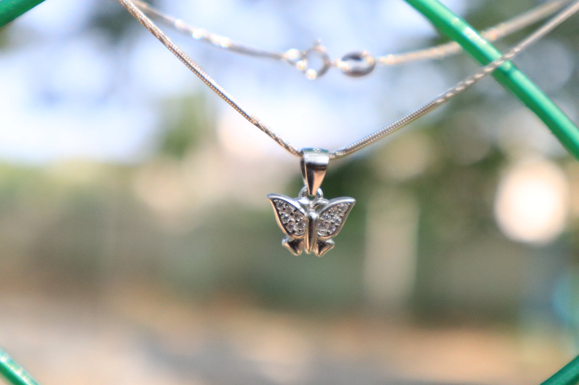 925 Butterfly Pendant Chain