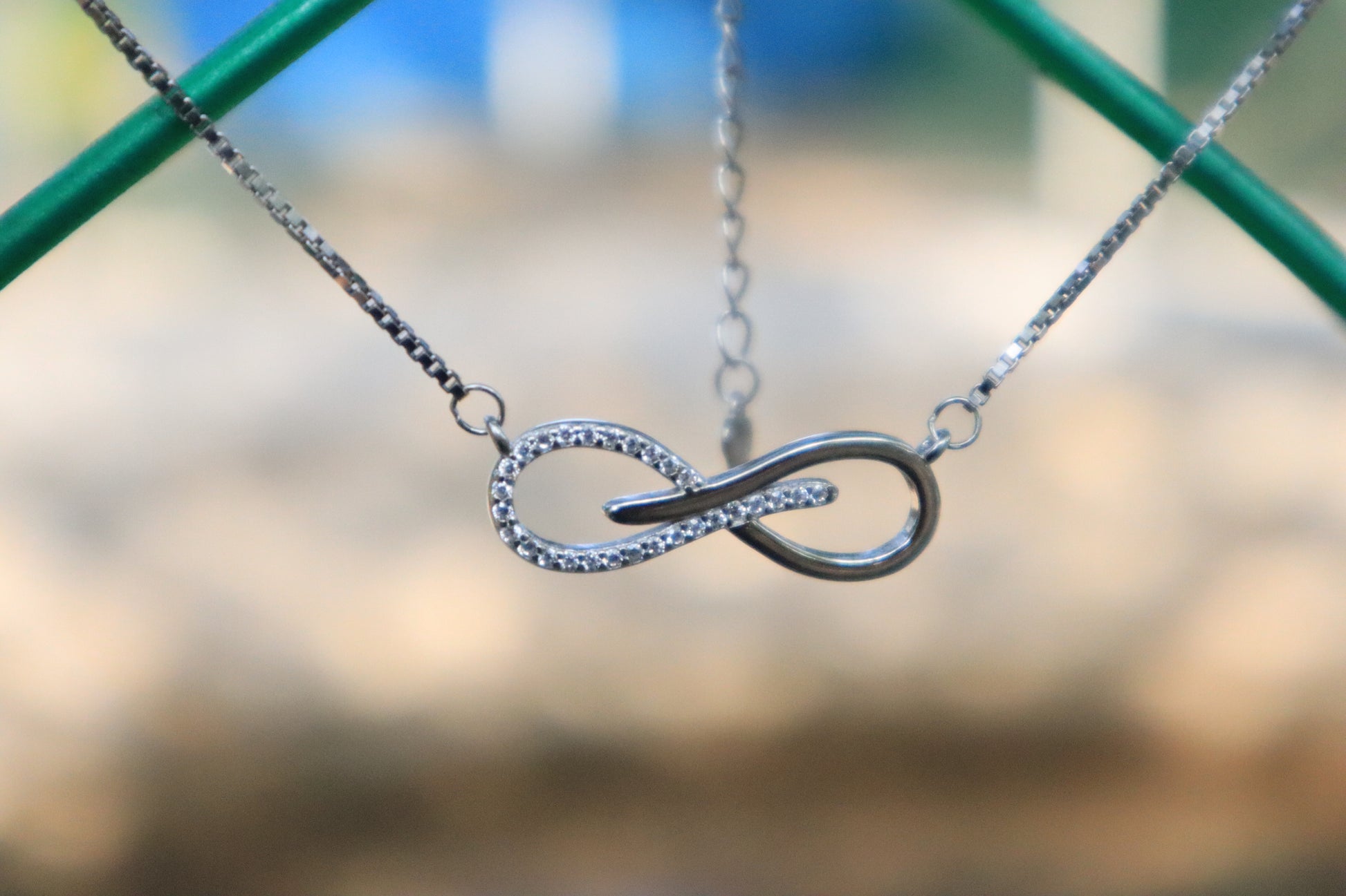 925 Silver Infinity Pendant Chain - Zubee Silver