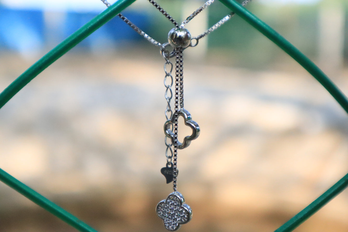 925 Silver Double Pendant Chain - Zubee Silver