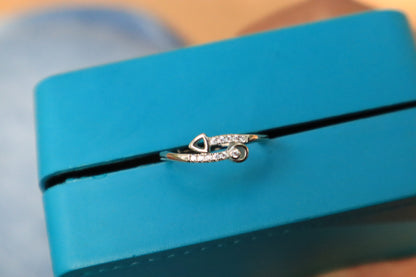 925 Silver Right Arrow Ring