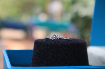 925 Sterling Silver Star X Ring - Zubee Silver