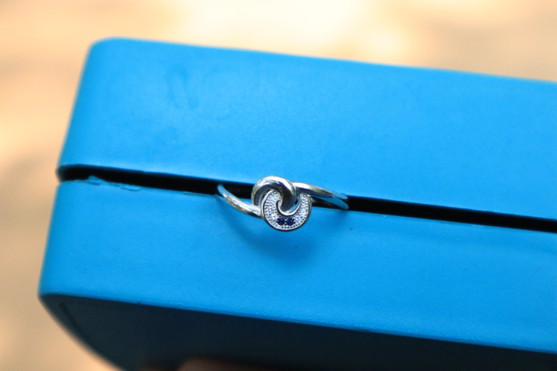 Elegant Blue Stone Ring