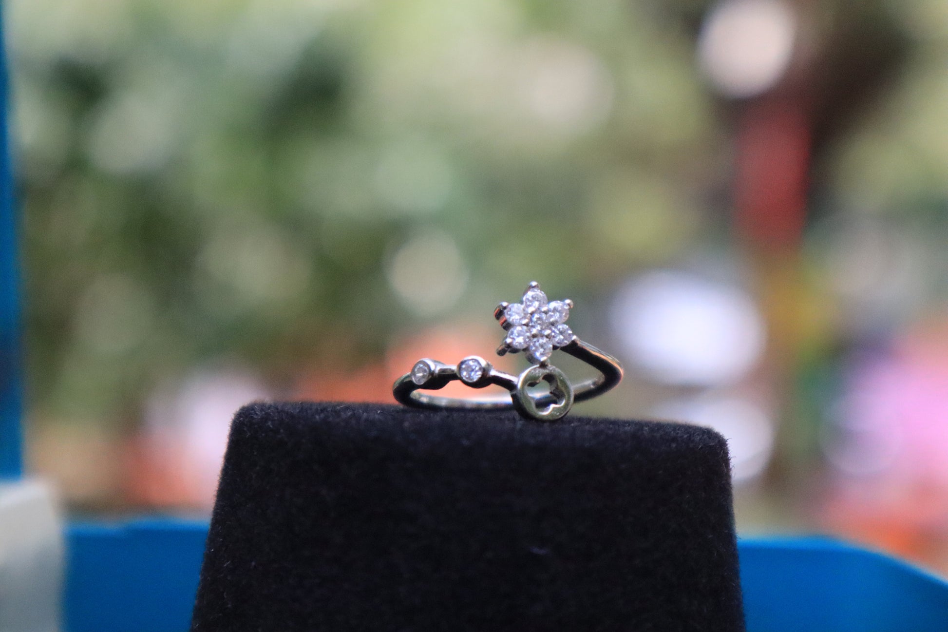925 Silver Star Adjustable Ring