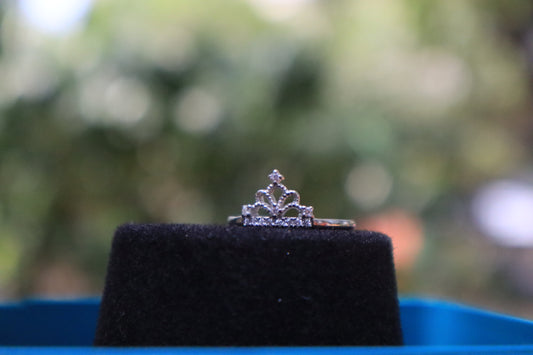 925 Sterling Silver Crown Ring - Zubee Silver