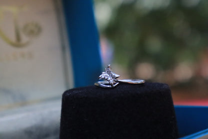 Elegant Silver Butterfly Ring - Zubee Silver