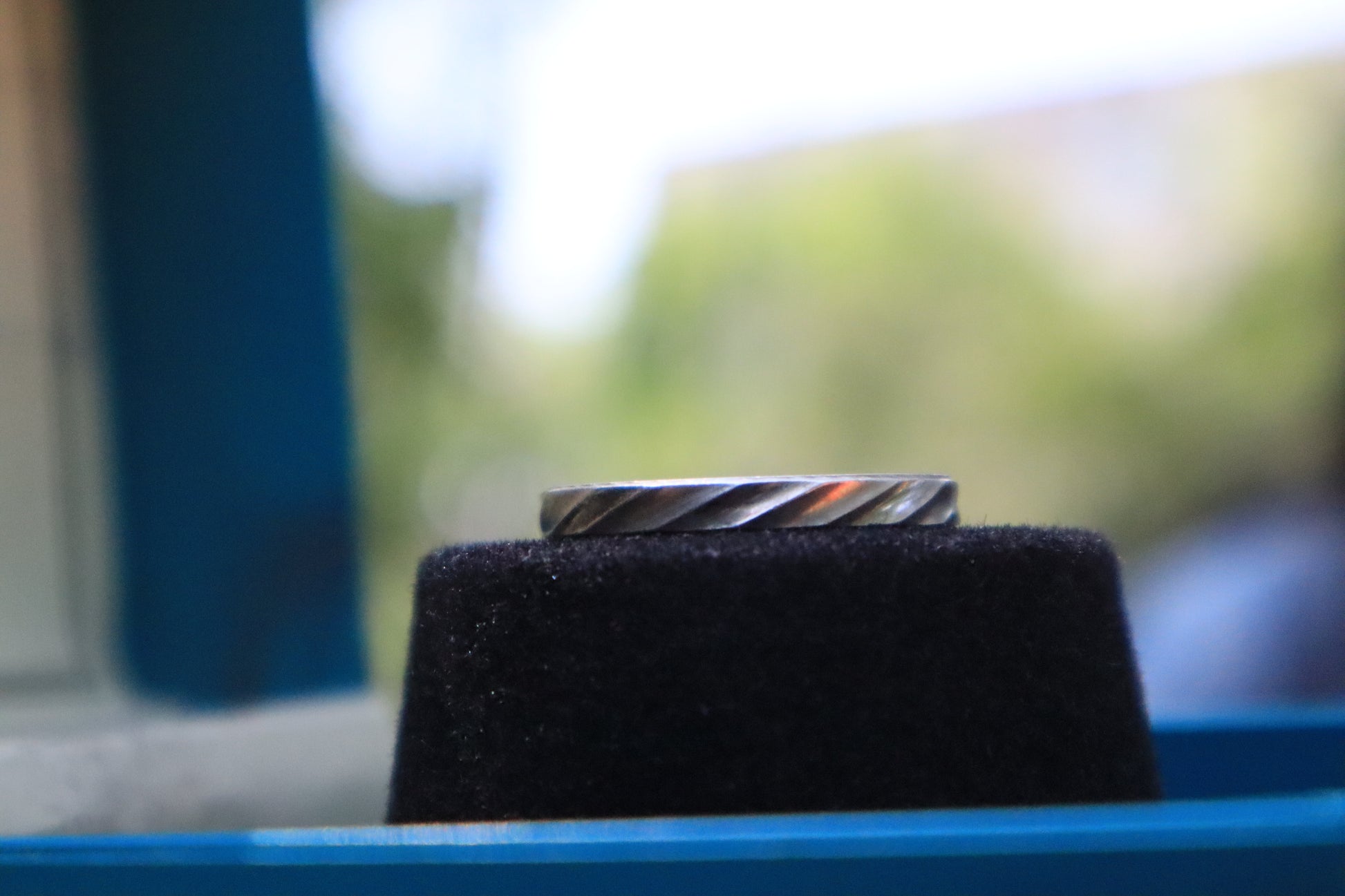 925 Silver Cross Cut Ring