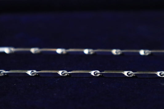 925 Sterling Silver Bricks Chain for Men - Zubee Silver