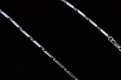 925 Sterling Silver Bricks Chain for Men - Zubee Silver
