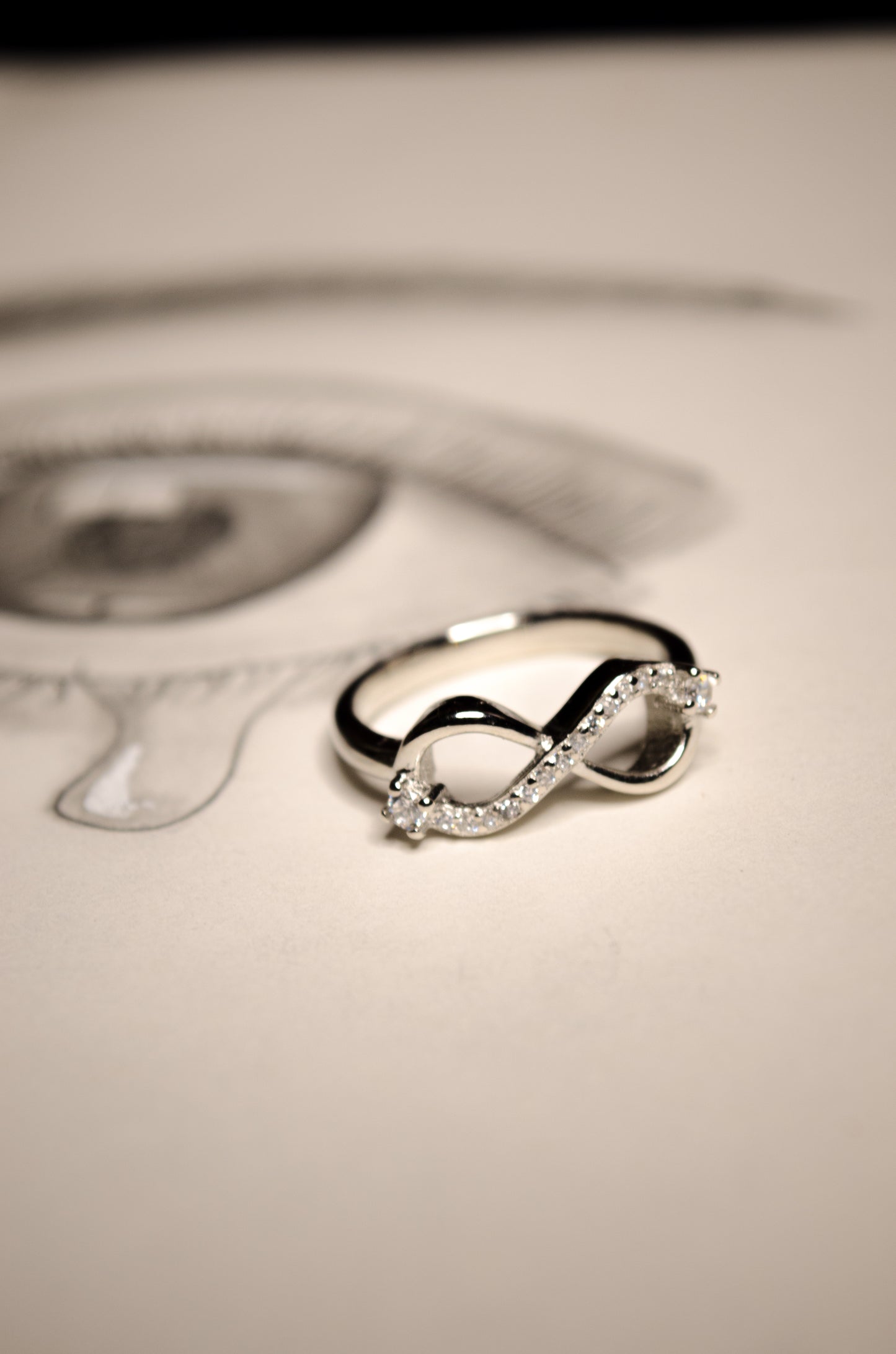 925 Silver Infinity Ring for Her