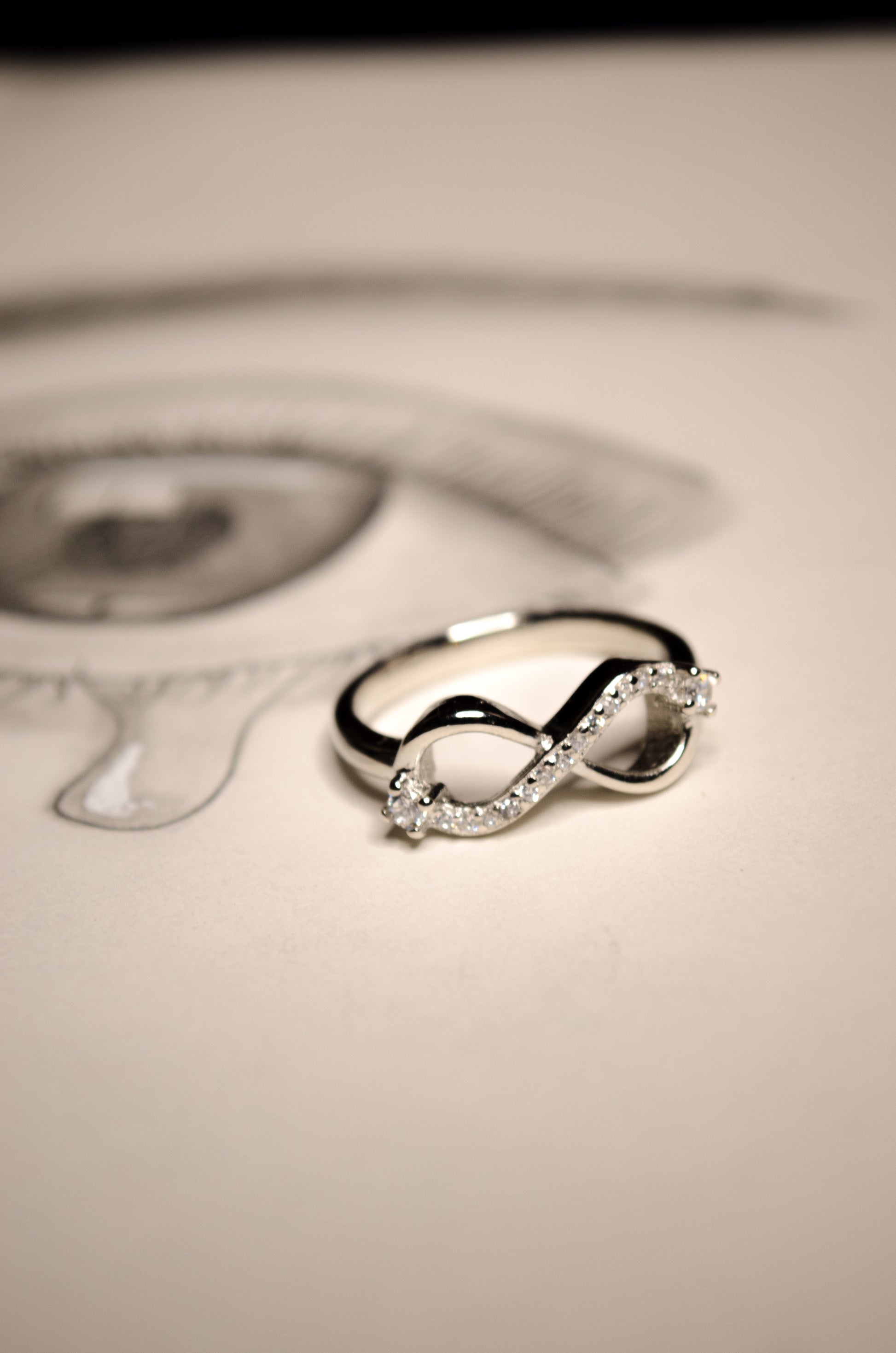 925 Silver Infinity Ring for Her