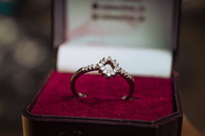 925 Silver Diamond Stones Ring - Zubee Silver