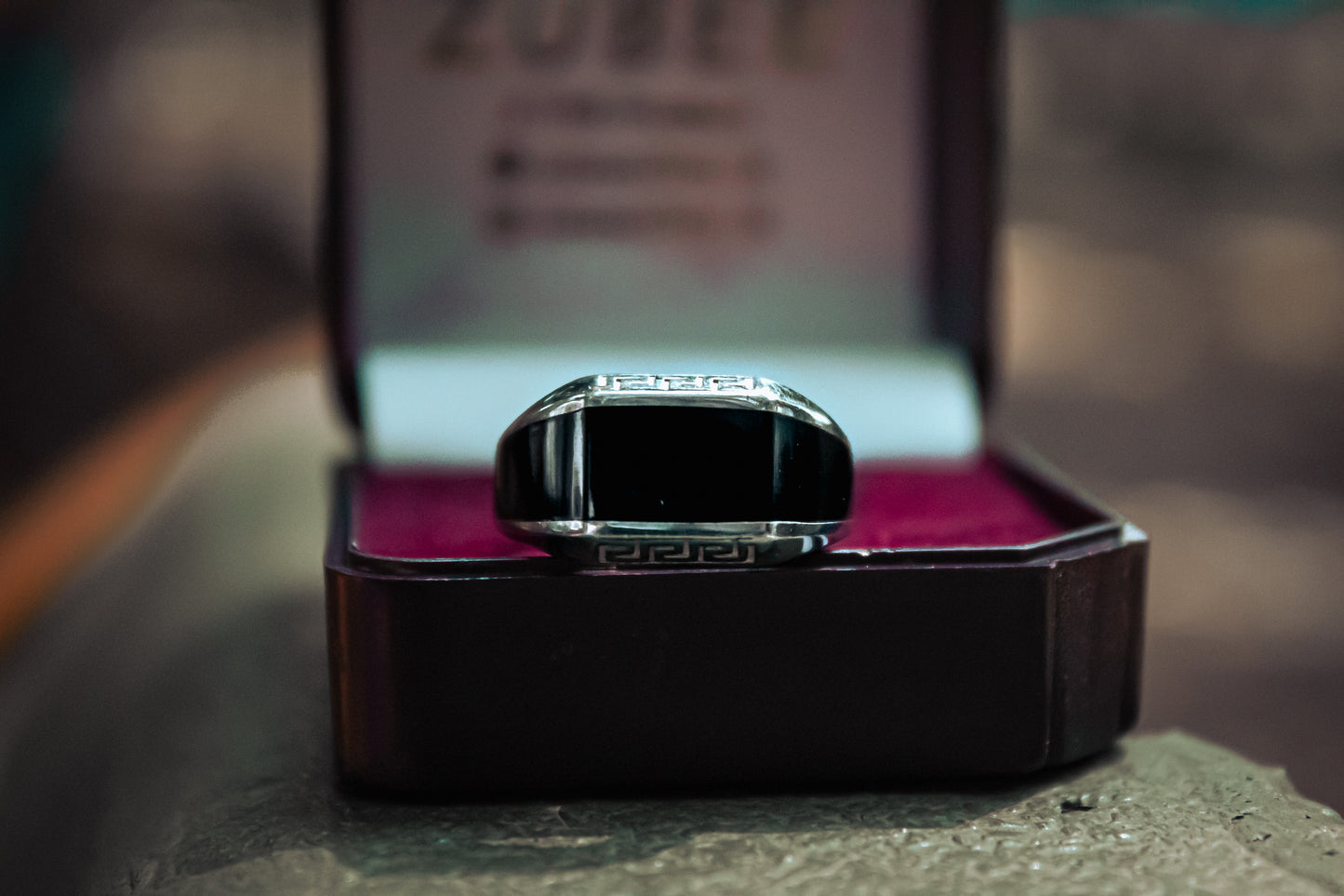 925 Sterling Silver Black Thailand Maze Ring - Zubee Silver