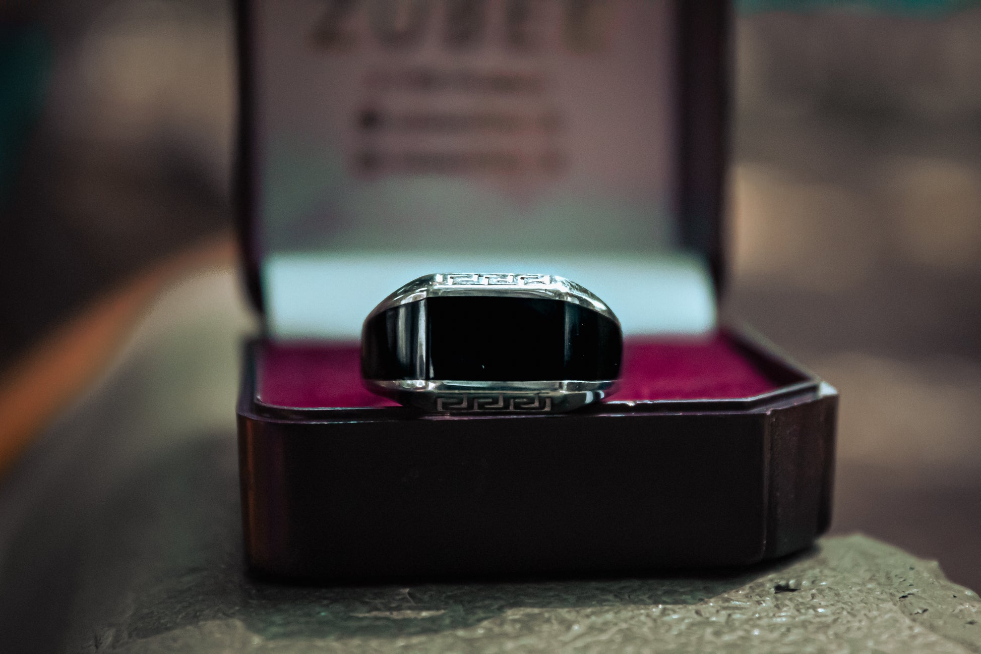 925 Sterling Silver Black Thailand Maze Ring - Zubee Silver