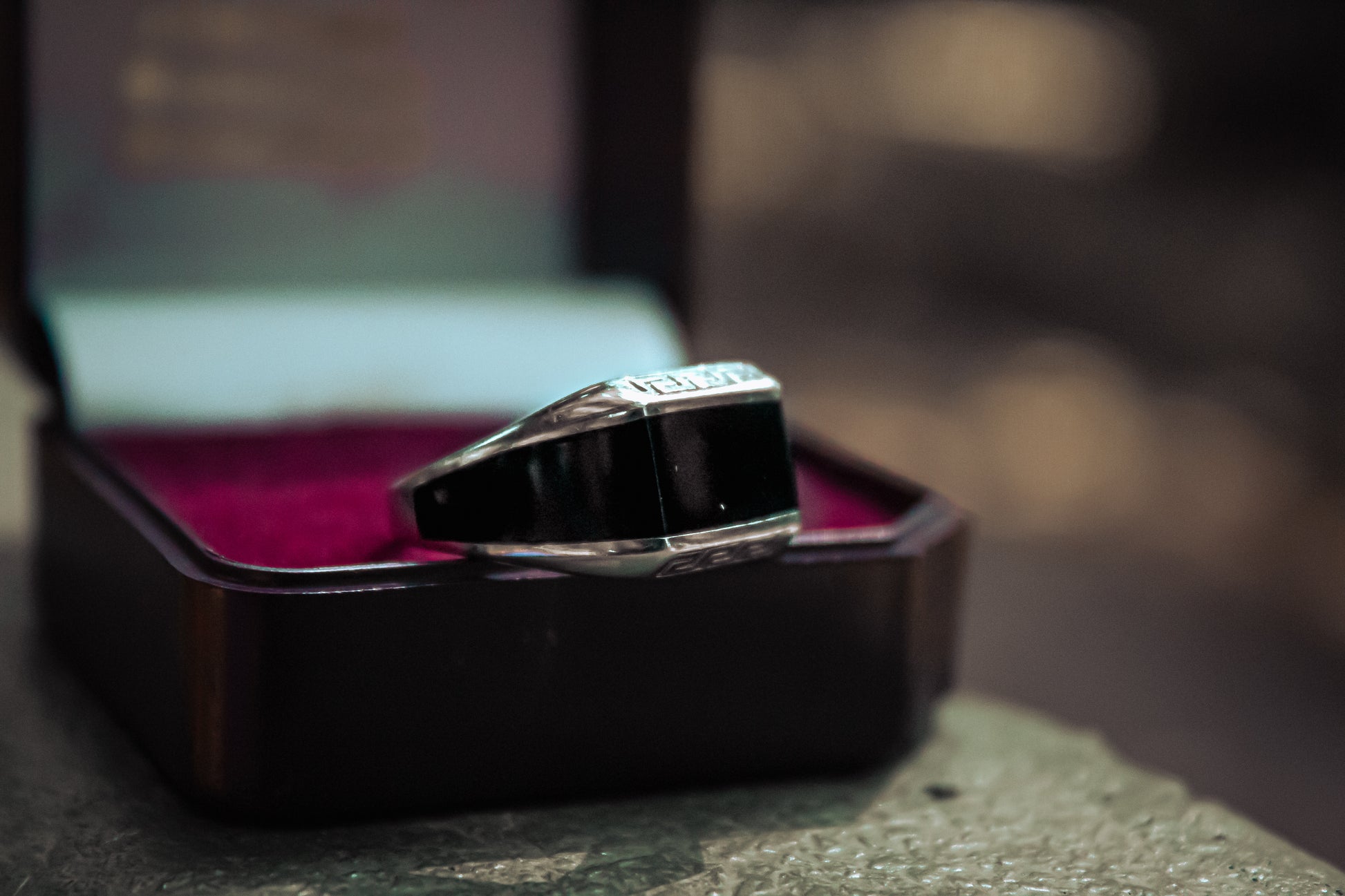 Sterling Silver Black Thailand Maze Ring - Zubee Silver