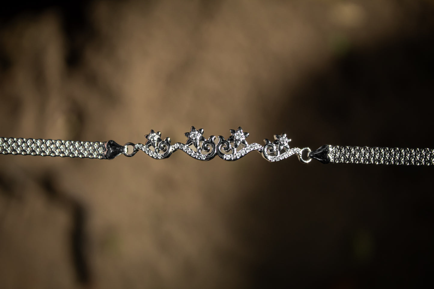 925 Silver Snow Flowers Bracelet - Zubee Silver