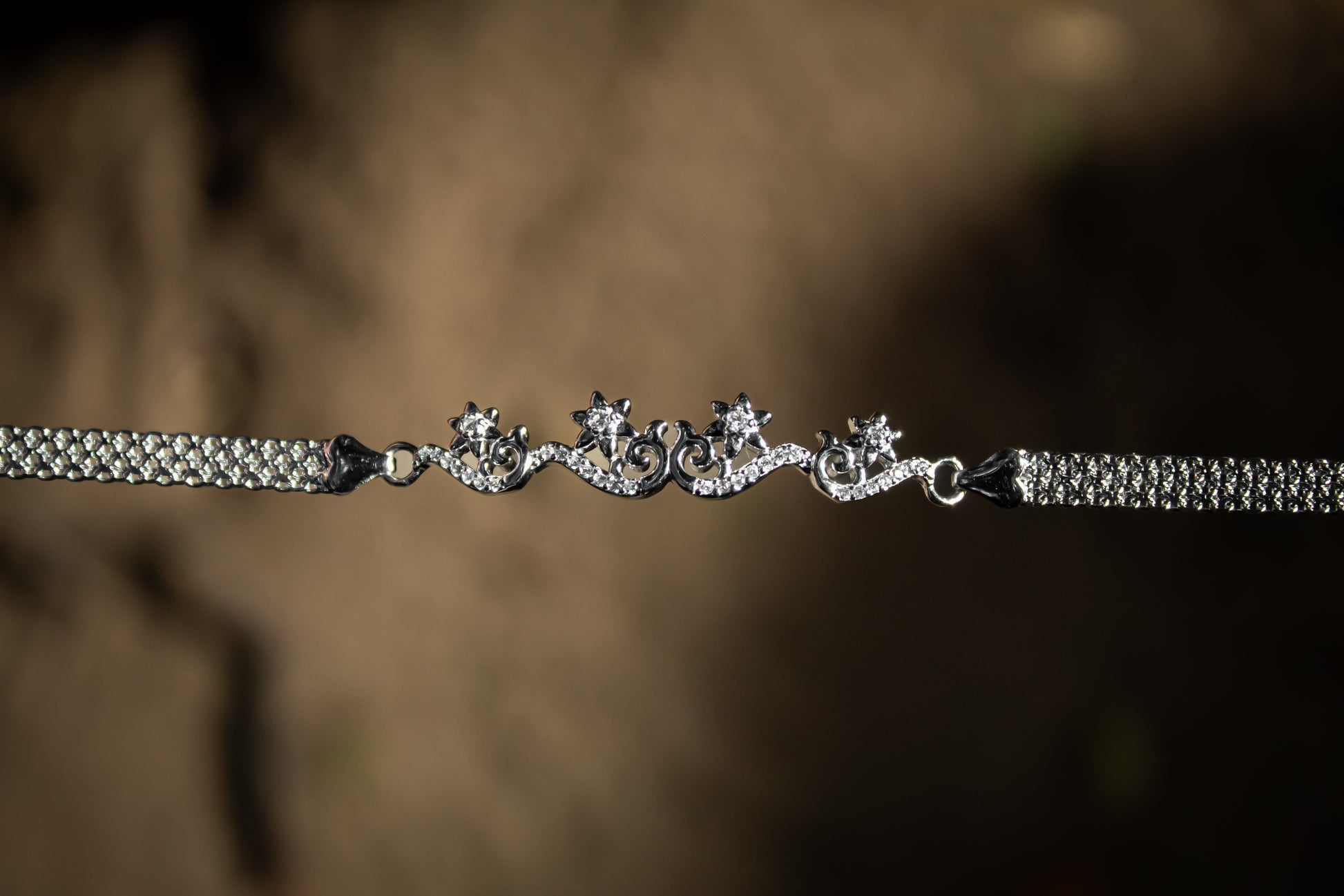 925 Silver Snow Flowers Bracelet - Zubee Silver