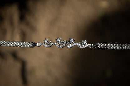 925 Silver Snow Flowers Bracelet - Zubee Silver