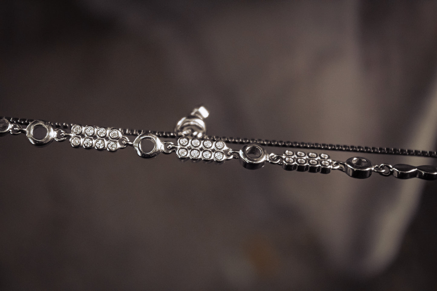 925 Silver Waffle Stone Bracelet - Zubee Silver